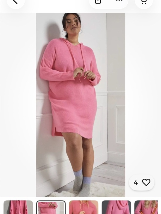 saturday sunday Dresses & Skirts - Anthropologie Saturday Sunday Twyla Tunic Sweater Dress Pink Hooded size XLP